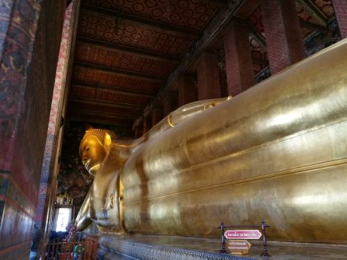 ワットポー寺院の黄金の涅槃仏3