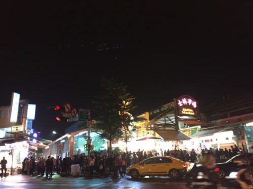 台北の士林市場の夜市