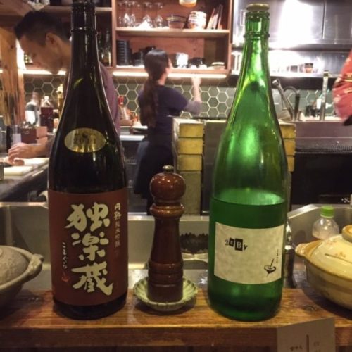 鎮座タキビヤ選りすぐりの日本酒1